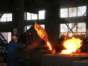 澆鑄現場(chǎng)